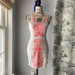 free people embroidered dress - White - XS